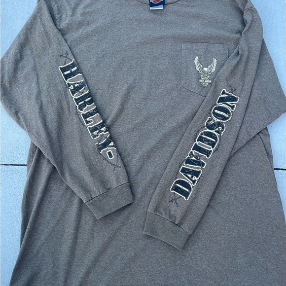 Harley-Davidson Gray Long Sleeve Tee - Picture 4 of 4